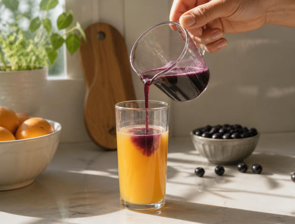 Aronia Morning Mix-In made with Aronia